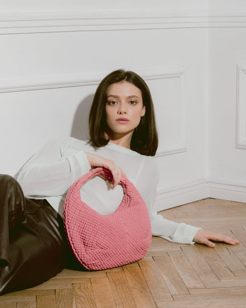 Bottega Veneta Nappa Medium Belly Hobo Petal Bottega Veneta