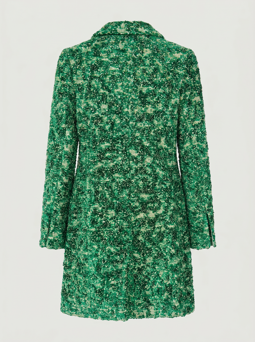 Bottega Veneta Daniel Lee FW21 coat – chenille tweed, animal print, size 40 IT