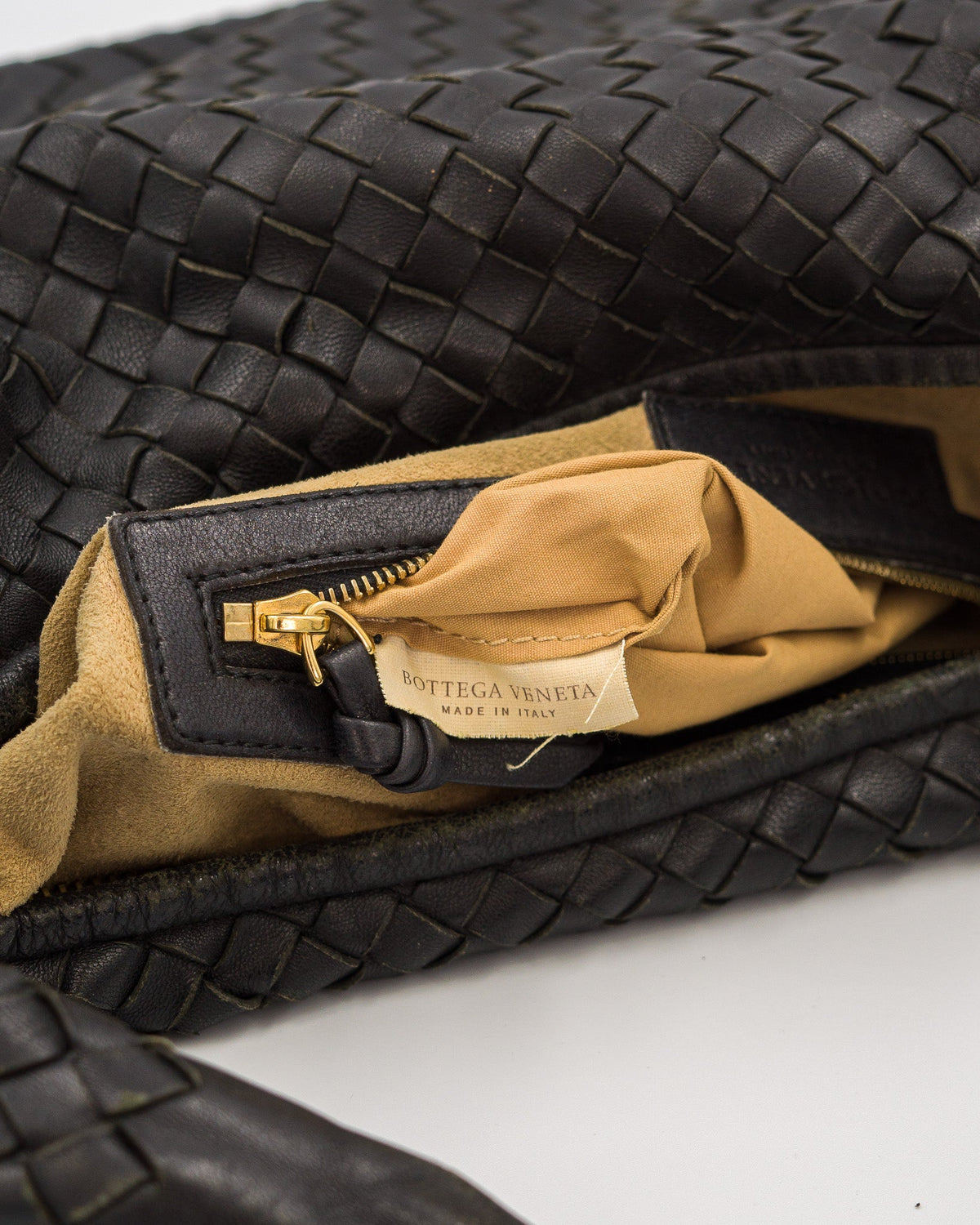 Bottega Veneta Intrecciato Hobo Small czarna Bottega Veneta