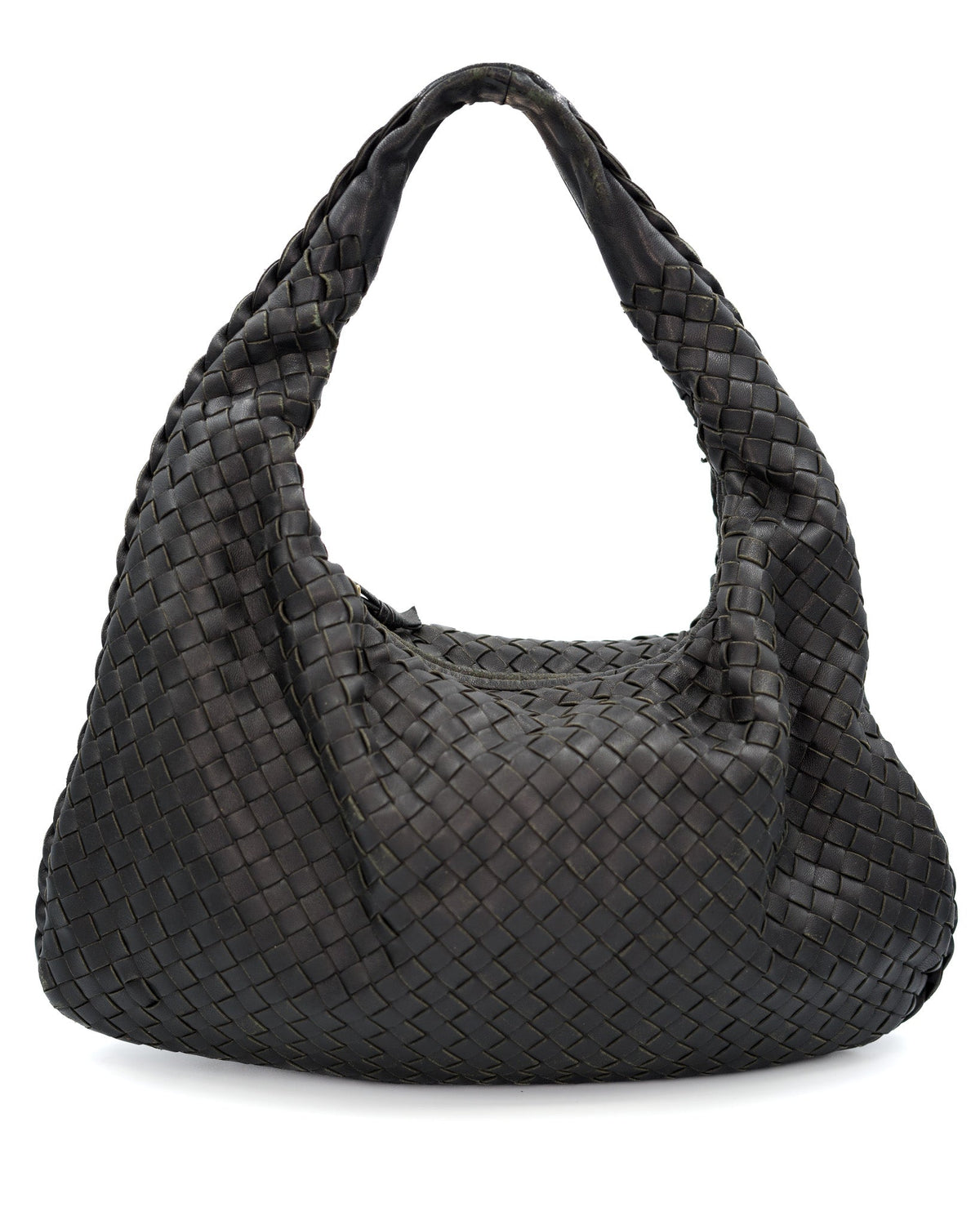 Bottega Veneta Intrecciato Hobo Small czarna Bottega Veneta