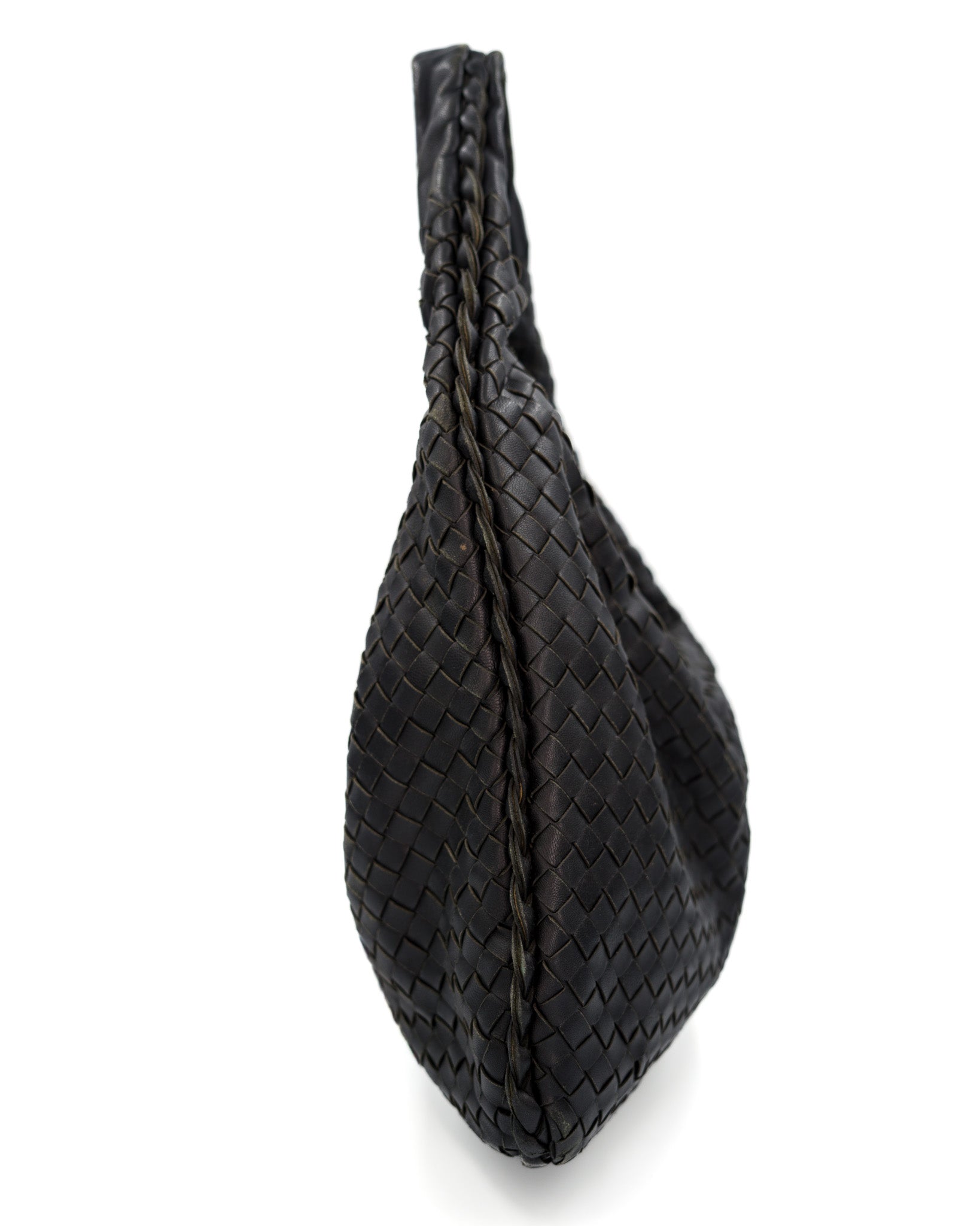 Bottega Veneta Intrecciato Hobo Small czarna