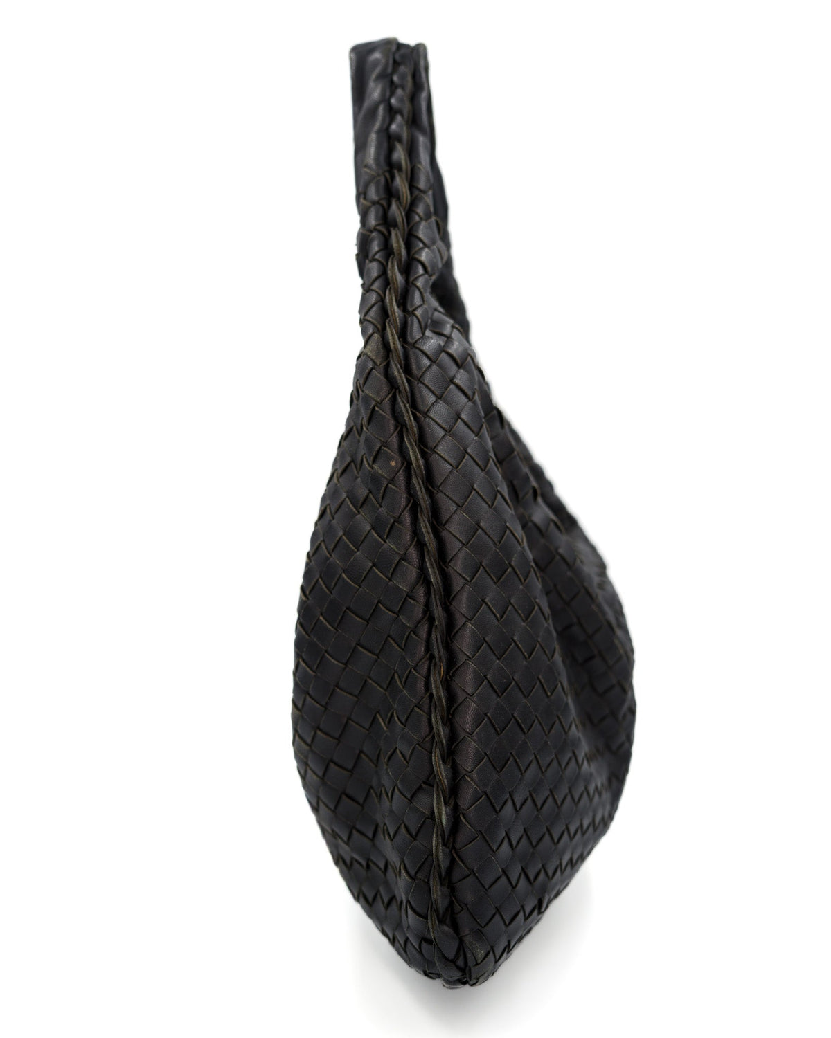 Bottega Veneta Intrecciato Hobo Small czarna Bottega Veneta