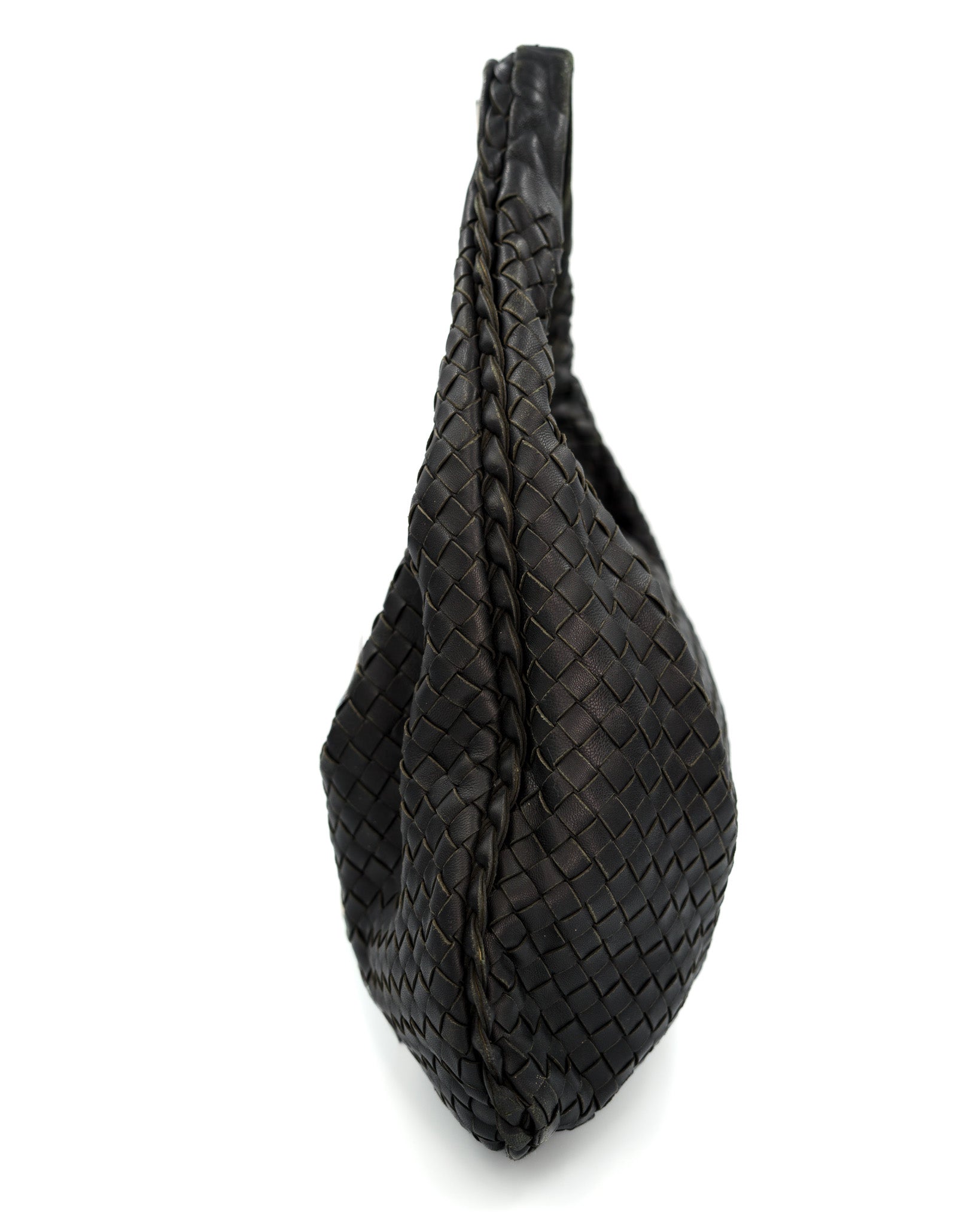 Bottega Veneta Intrecciato Hobo Small czarna