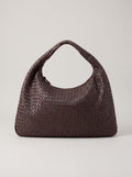 Torebka Bottega Veneta Large Veneta hobo, Intrecciato, ciemny brąz