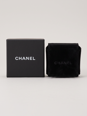 Chanel Coco Mark Flower gold-plated stud earrings