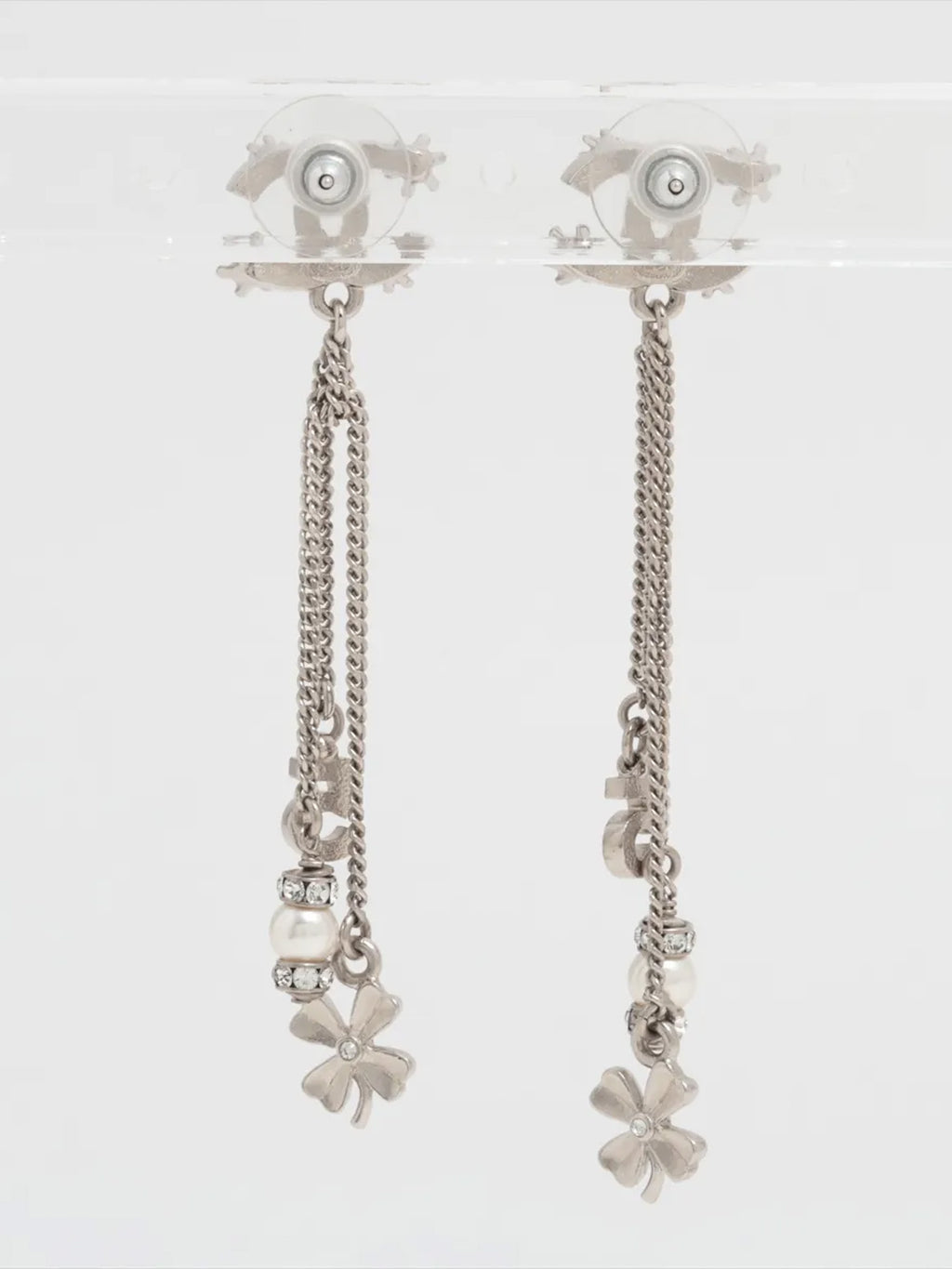 Chanel Coco Mark swing earrings, No 5 and clover, Spring 2023