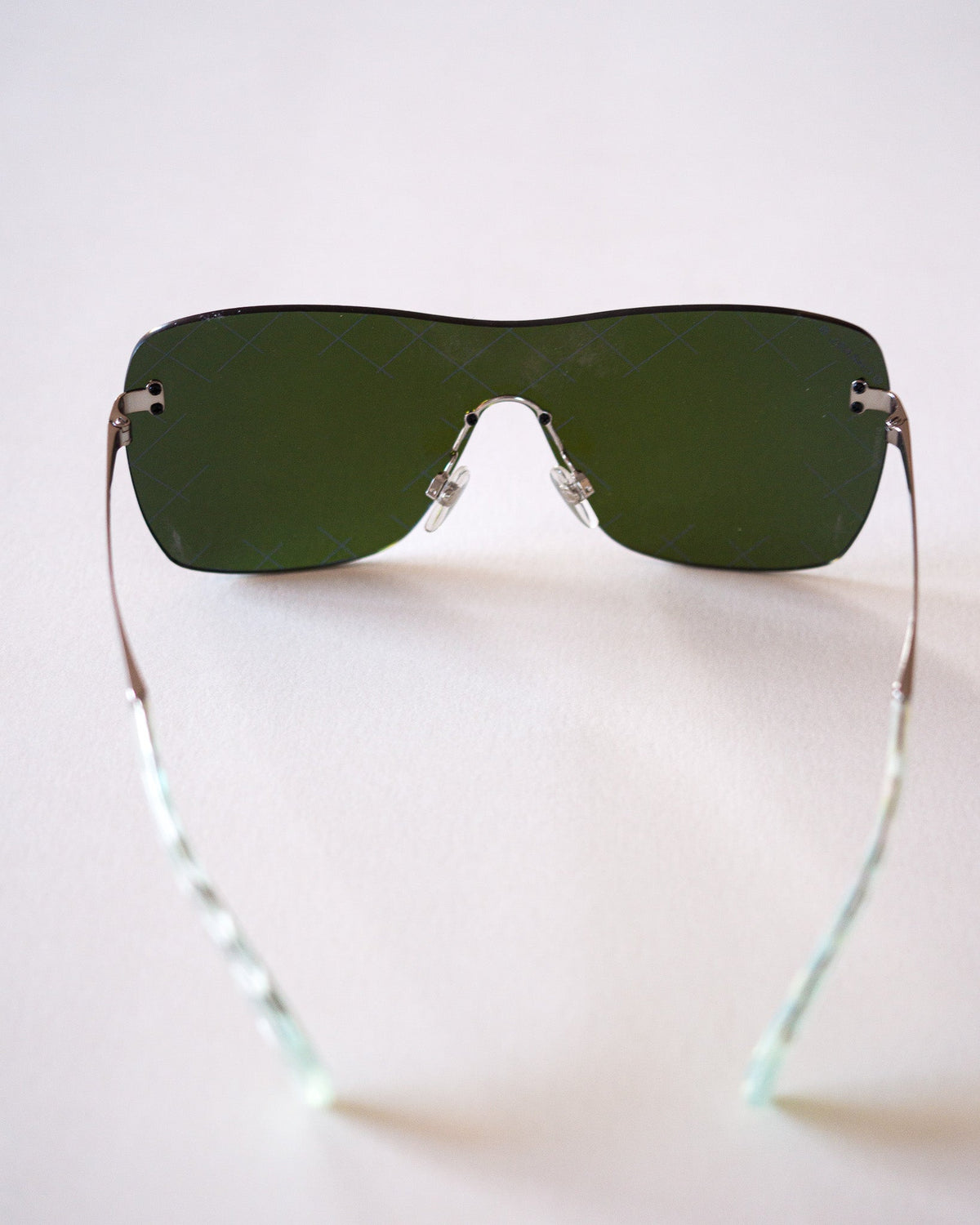 Chanel Runway SS2016 Runway Shield Purple Mirror okulary przeciwsłoneczne Chanel