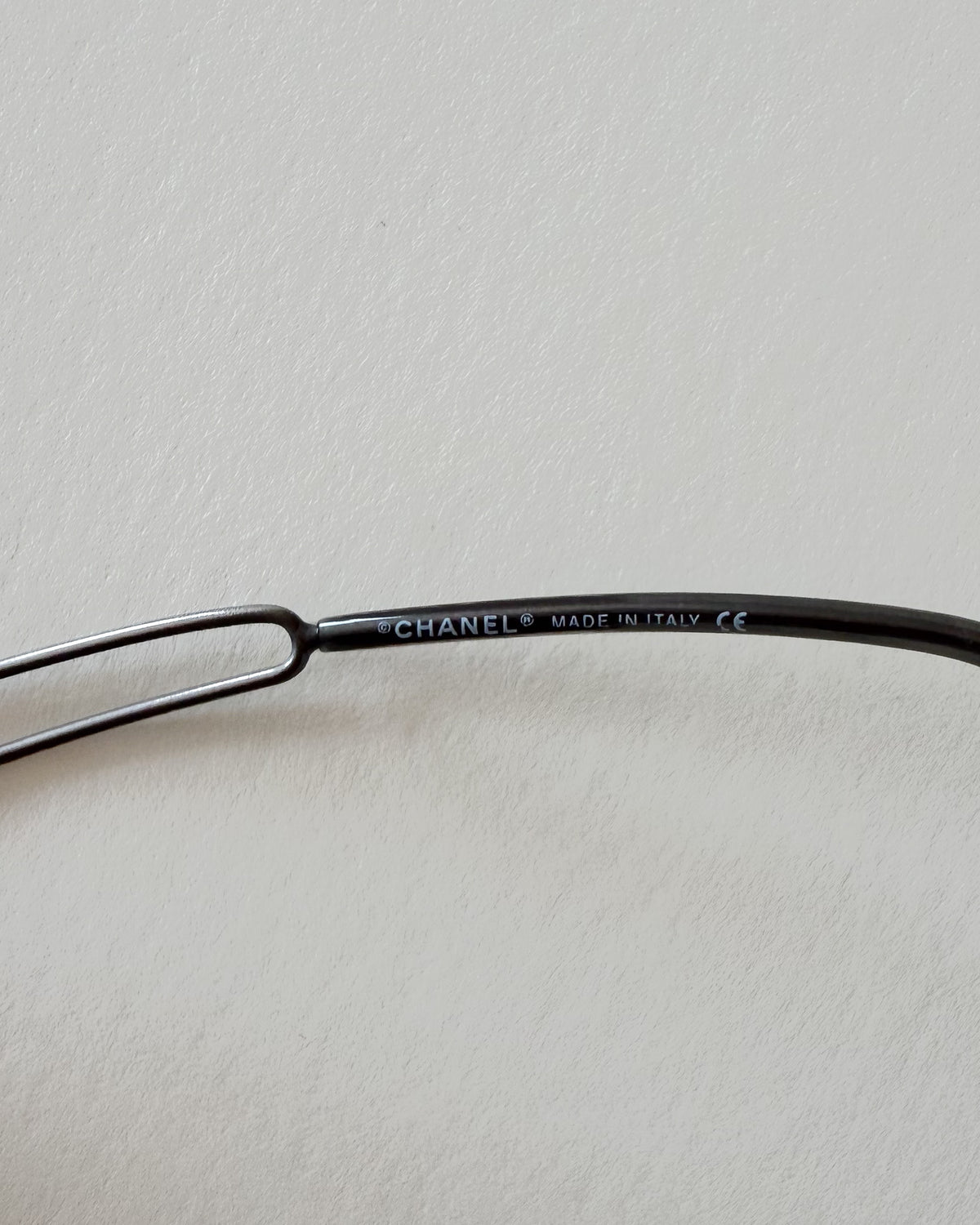 Okulary Chanel Y2K rimless, srebrne, logo CC, era Karla Lagerfelda