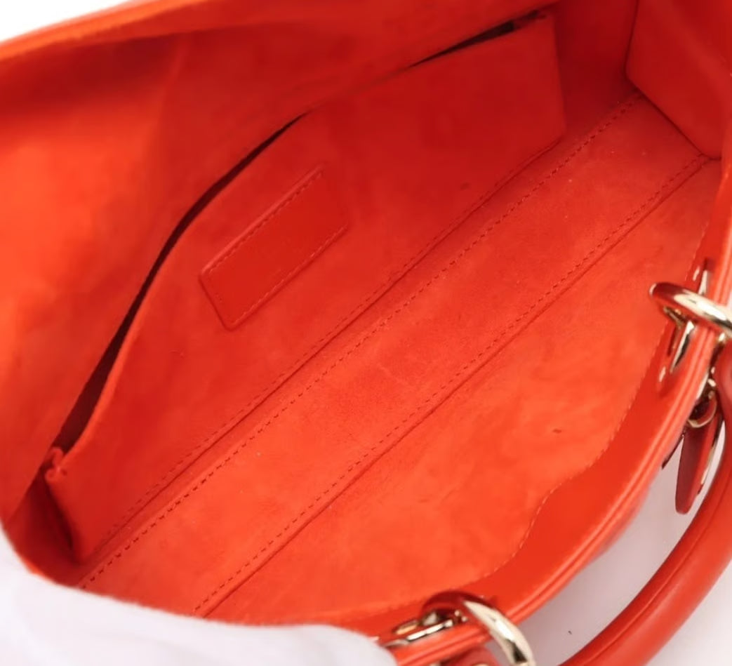 Sac Dior Lady D-Joy Medium, agneau orange, 2022