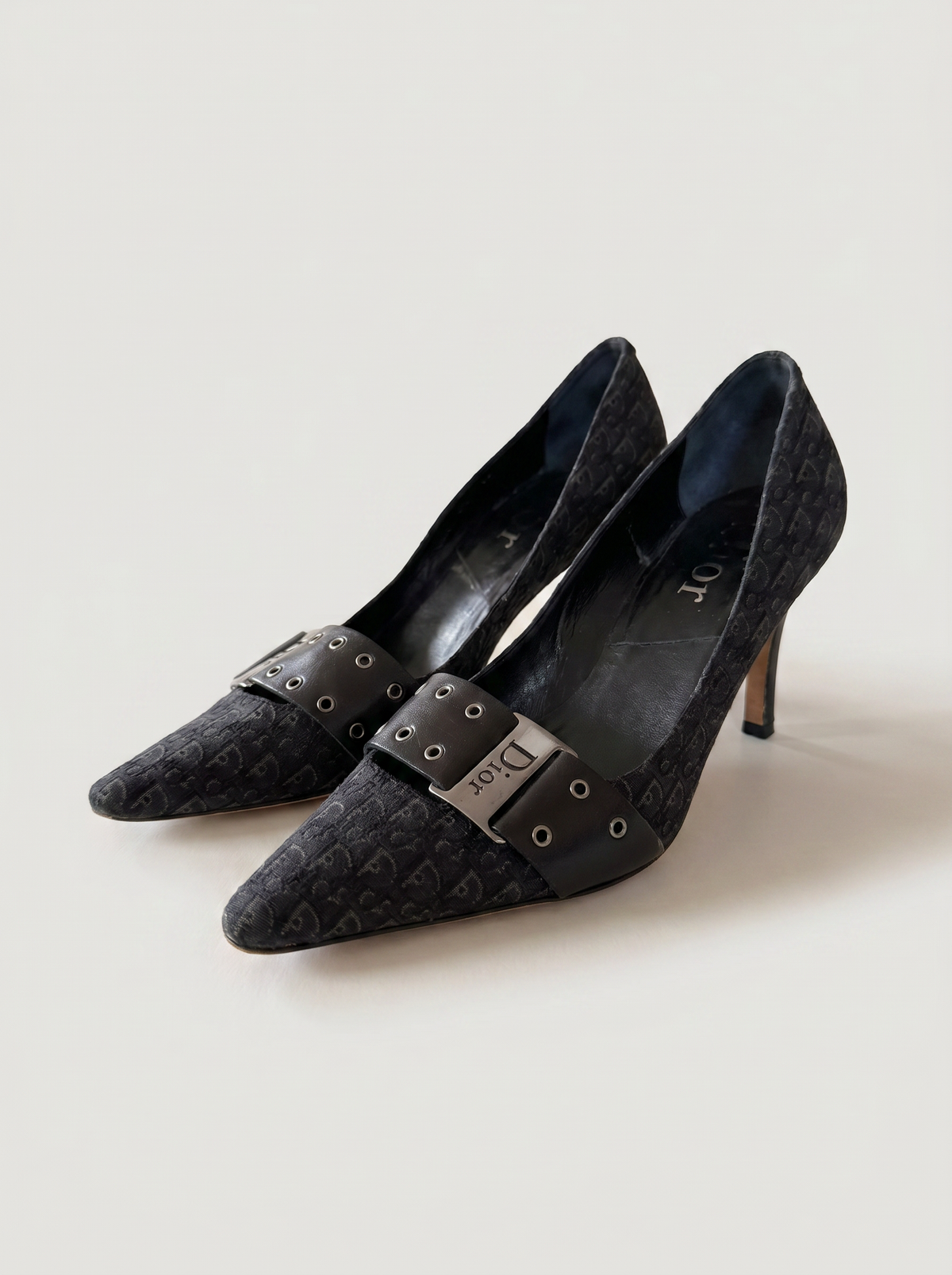 Szpilki Dior D-Stiletto Diorissimo, czarne, rozmiar 40,5