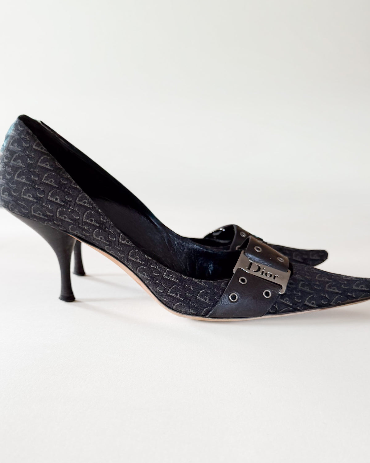 Szpilki Dior D-Stiletto Diorissimo, czarne, rozmiar 40,5