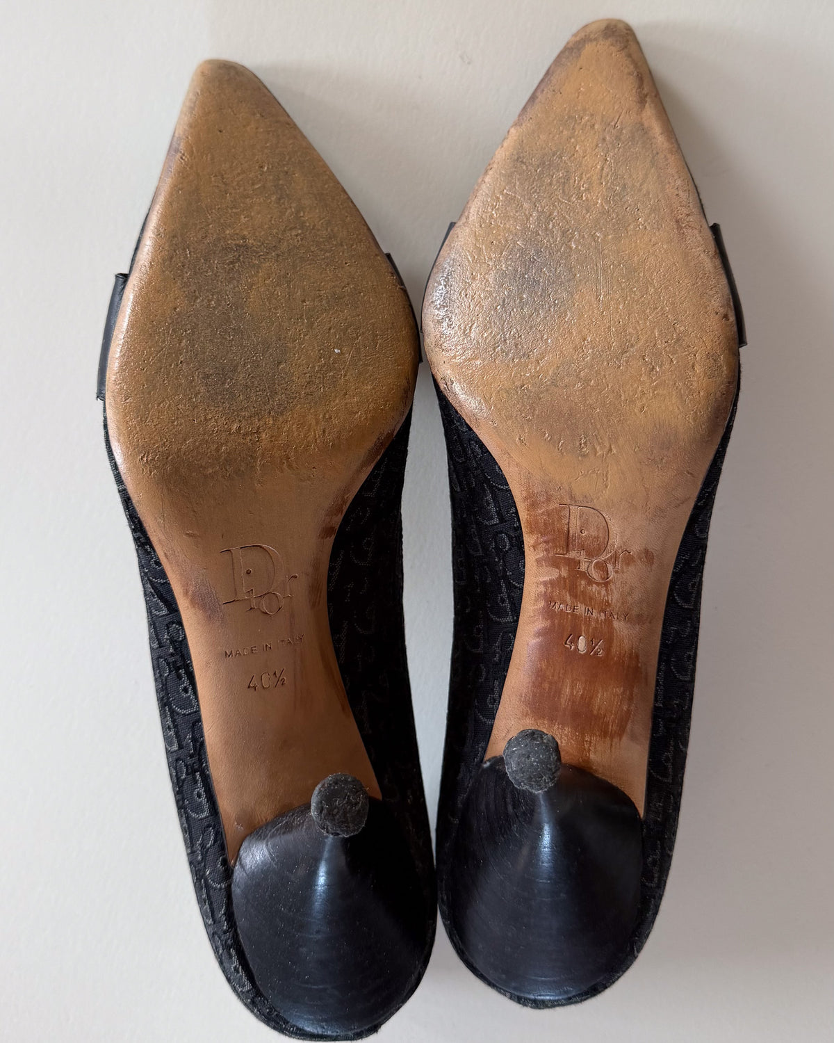 Szpilki Dior D-Stiletto Diorissimo, czarne, rozmiar 40,5