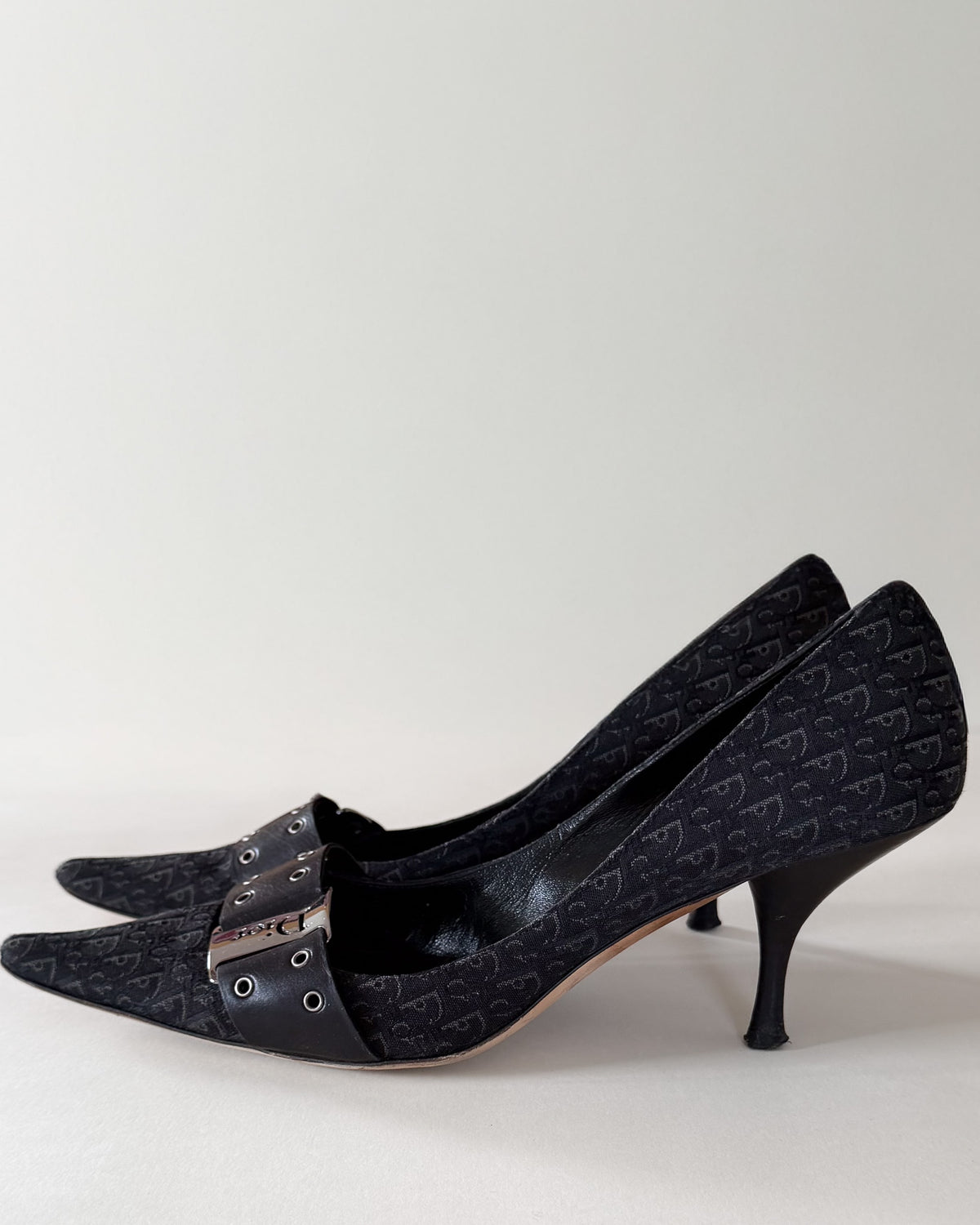 Szpilki Dior D-Stiletto Diorissimo, czarne, rozmiar 40,5