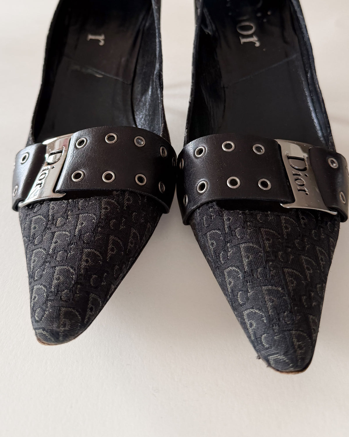 Szpilki Dior D-Stiletto Diorissimo, czarne, rozmiar 40,5
