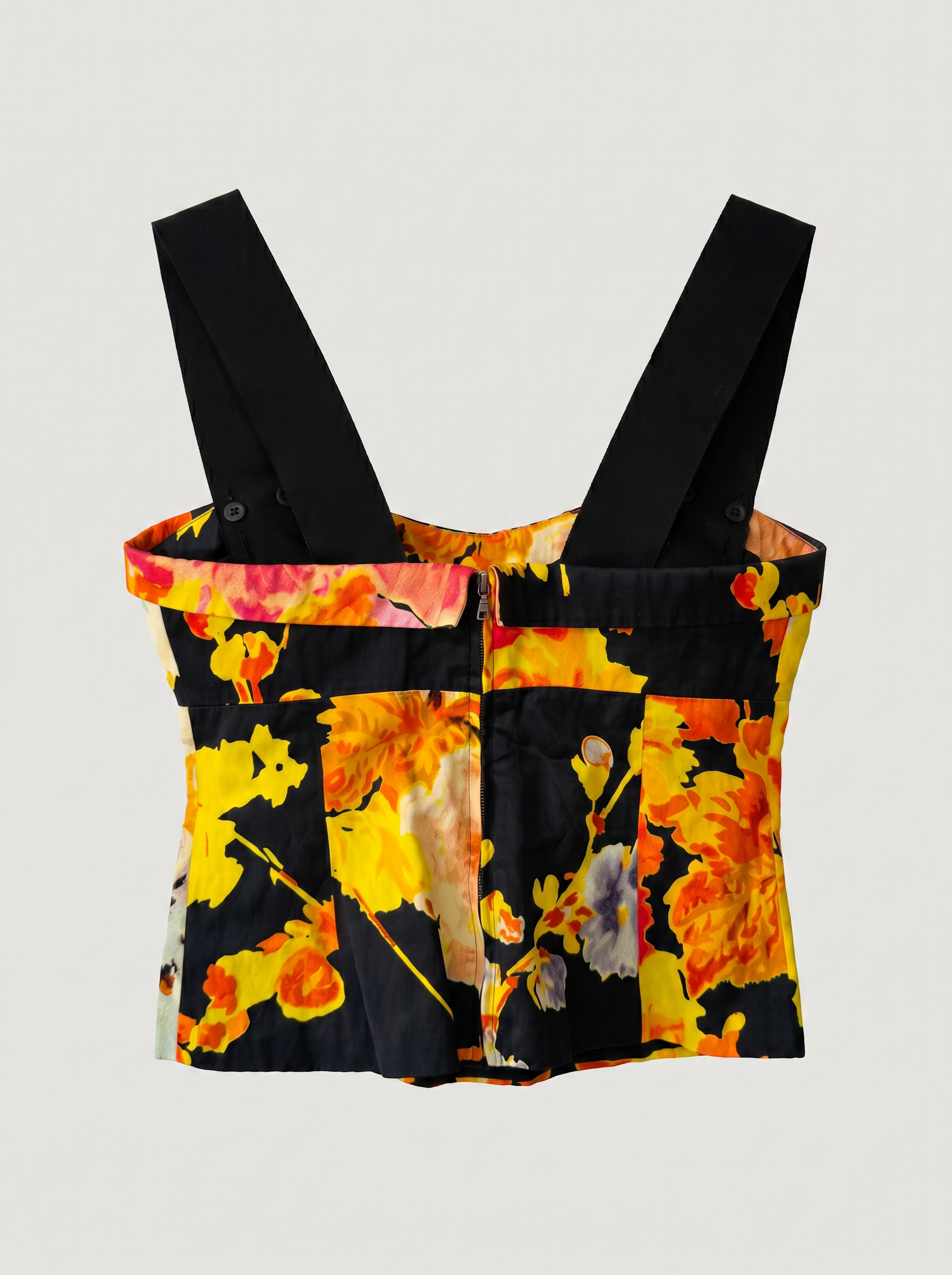 Dries Van Noten x Christian Lacroix SS20 bustier top – flowers, size 36