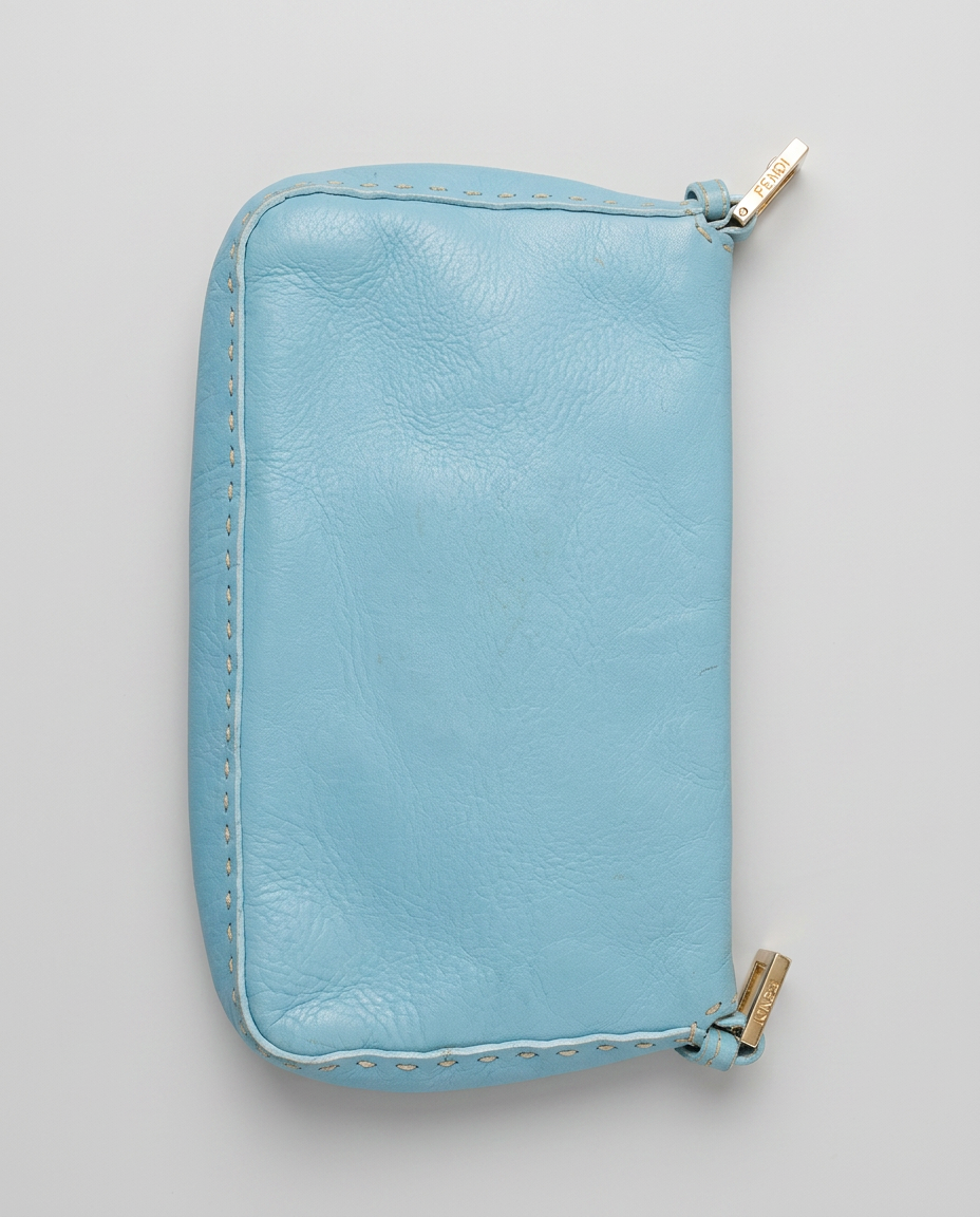 Fendi Baguette Selleria Sky Blue Bag 2000s