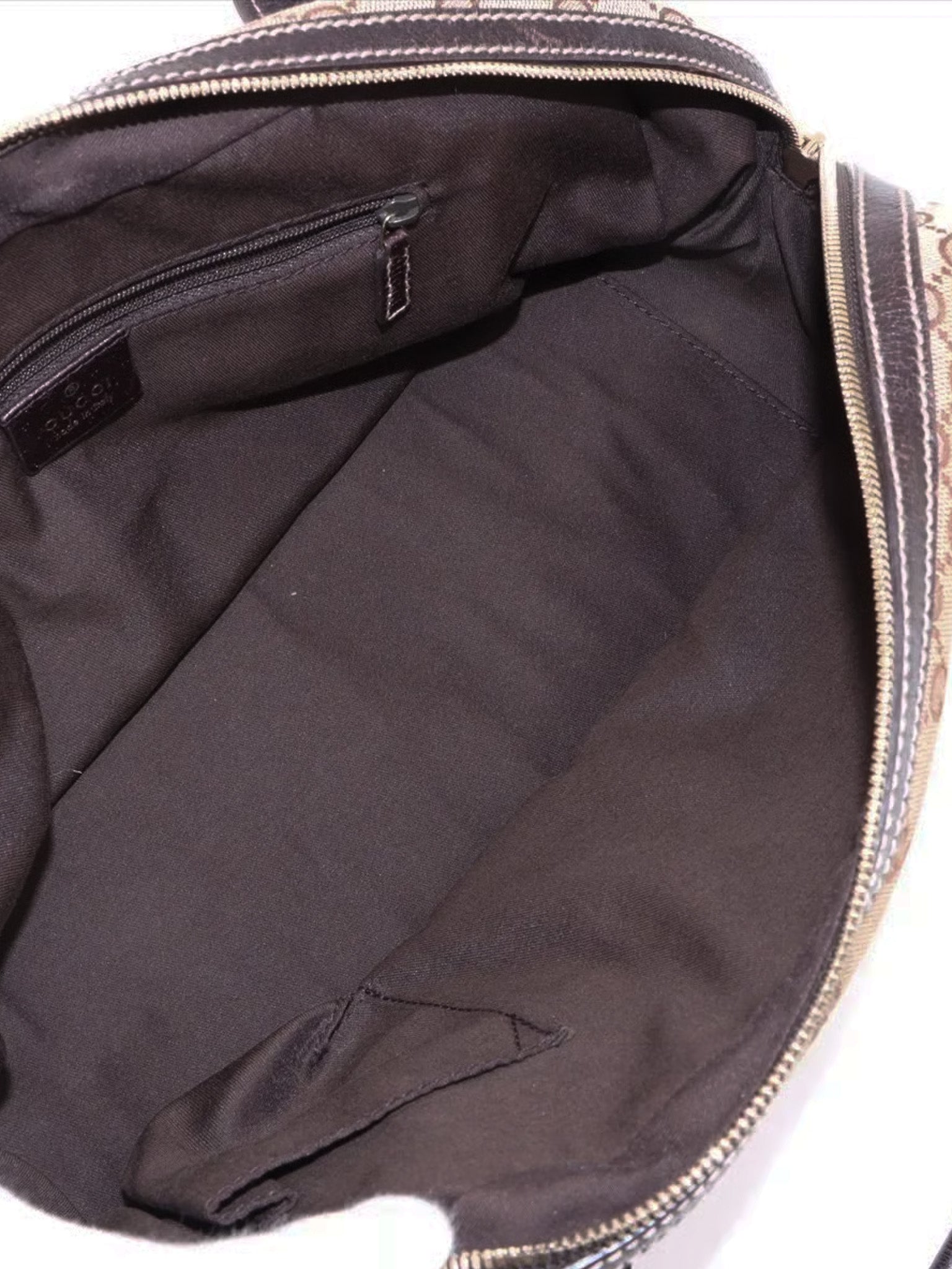 Torebka Gucci Princy Boston vintage, GG canvas i skóra, Sherry Web