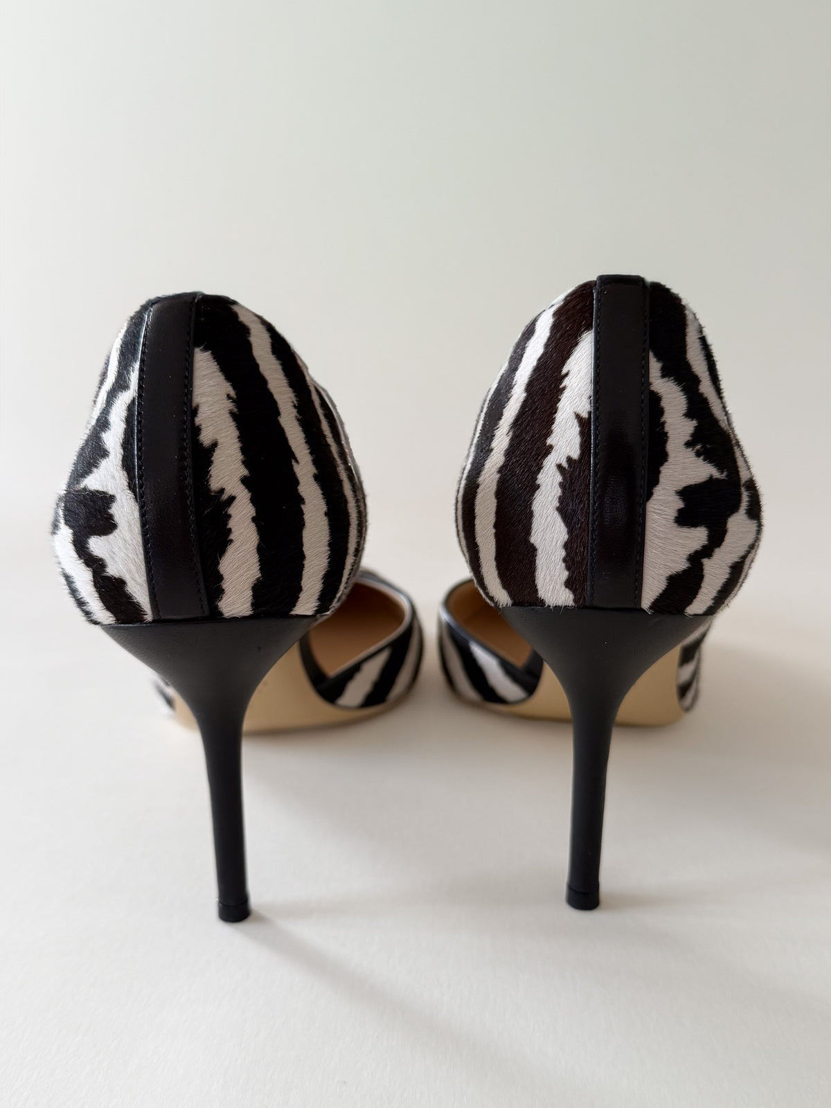Szpilki Gucci D'Orsay zebra, pony hair, rozmiar 39