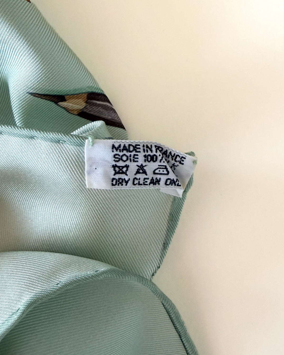 Hermès In The Pocket scarf – aquamarine blue, 90 cm