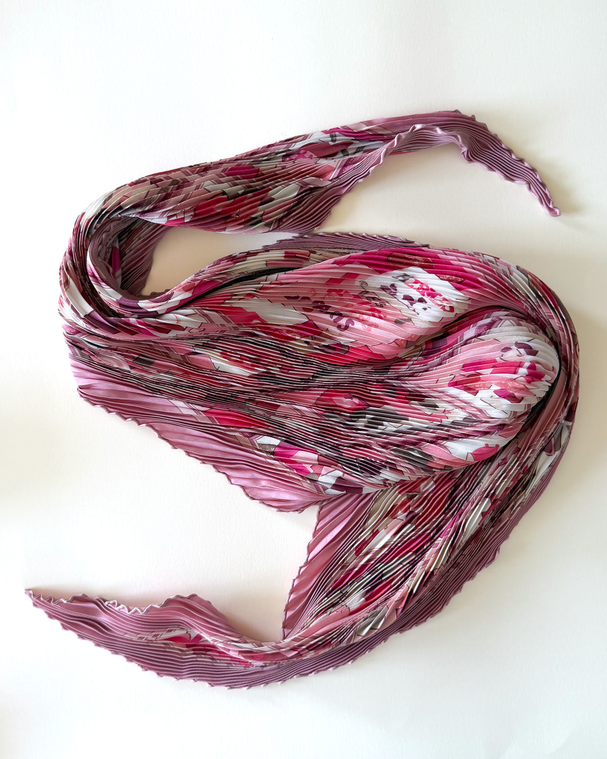 Hermès Les Petits Métiers de Paris scarf, pleated, pink, 90 cm