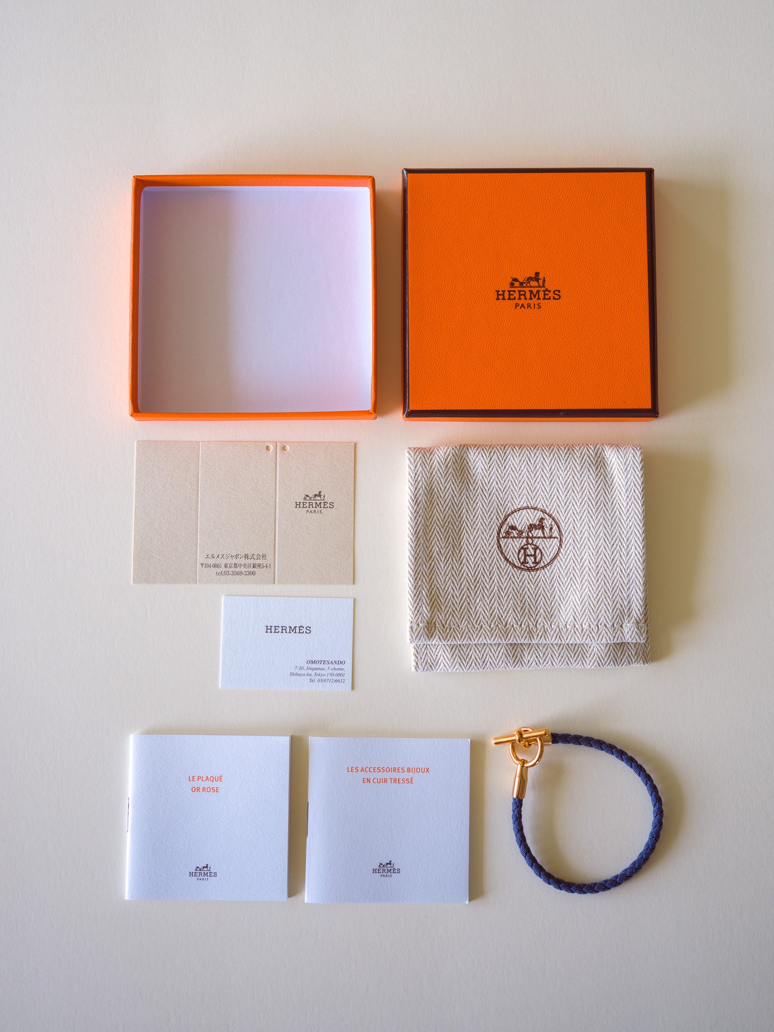 Hermès bransoletka Glenan Jean Brut  Rose Gold