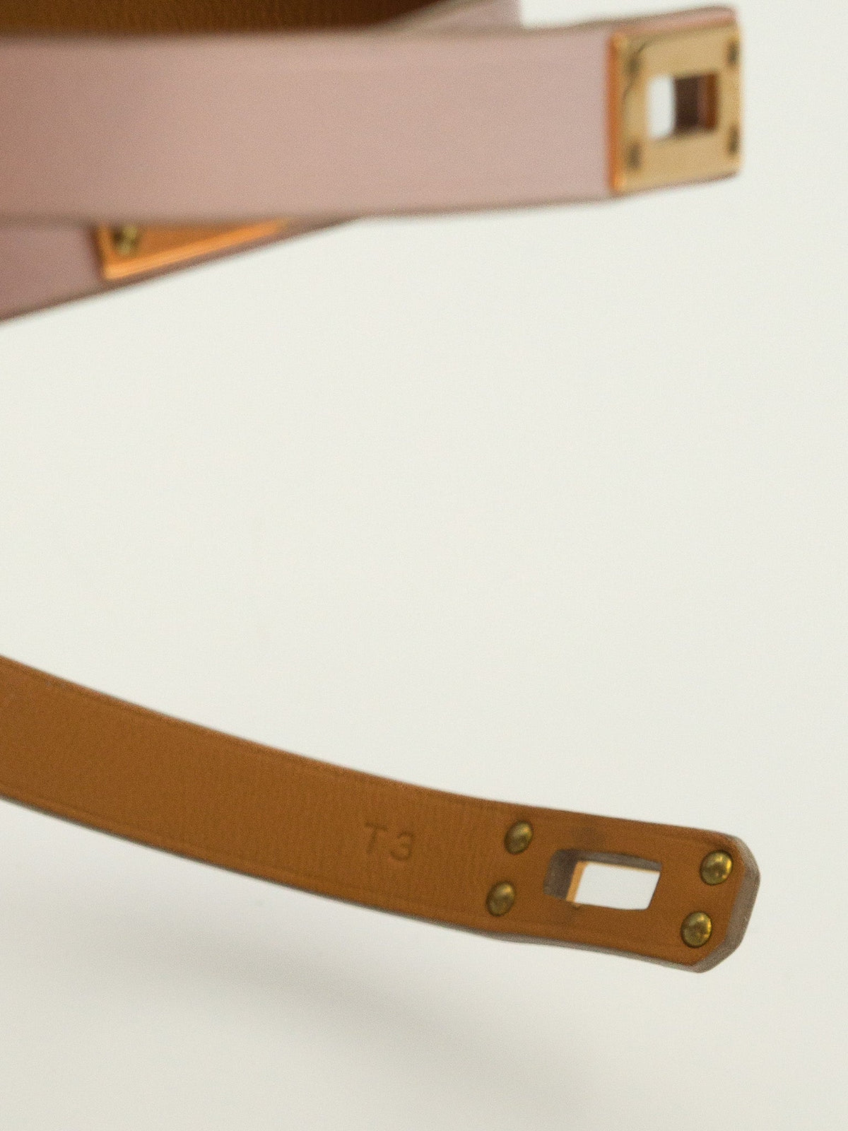 Hermès Kelly Double Tour Rose Gold Mauve Pâle bransoletka Hermès
