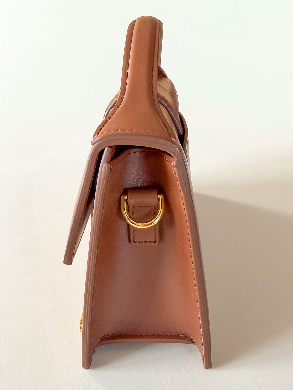 Jacquemus Le Grand Bambino bag, light brown calf leather, unused