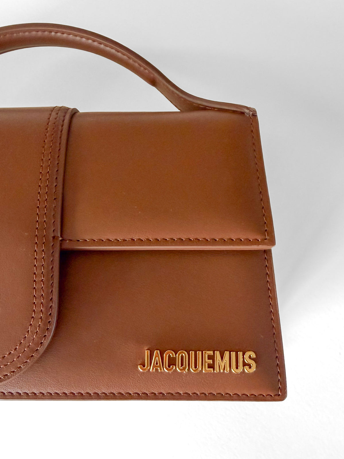 Jacquemus Le Grand Bambino bag, light brown calf leather, unused