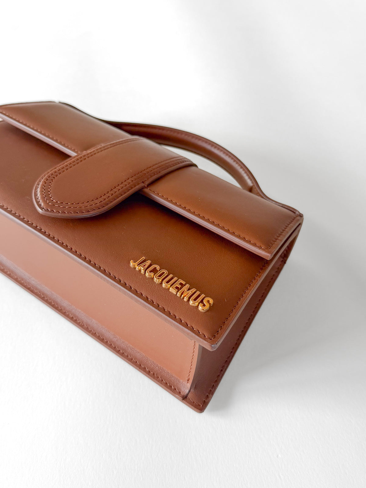 Jacquemus Le Grand Bambino bag, light brown calf leather, unused