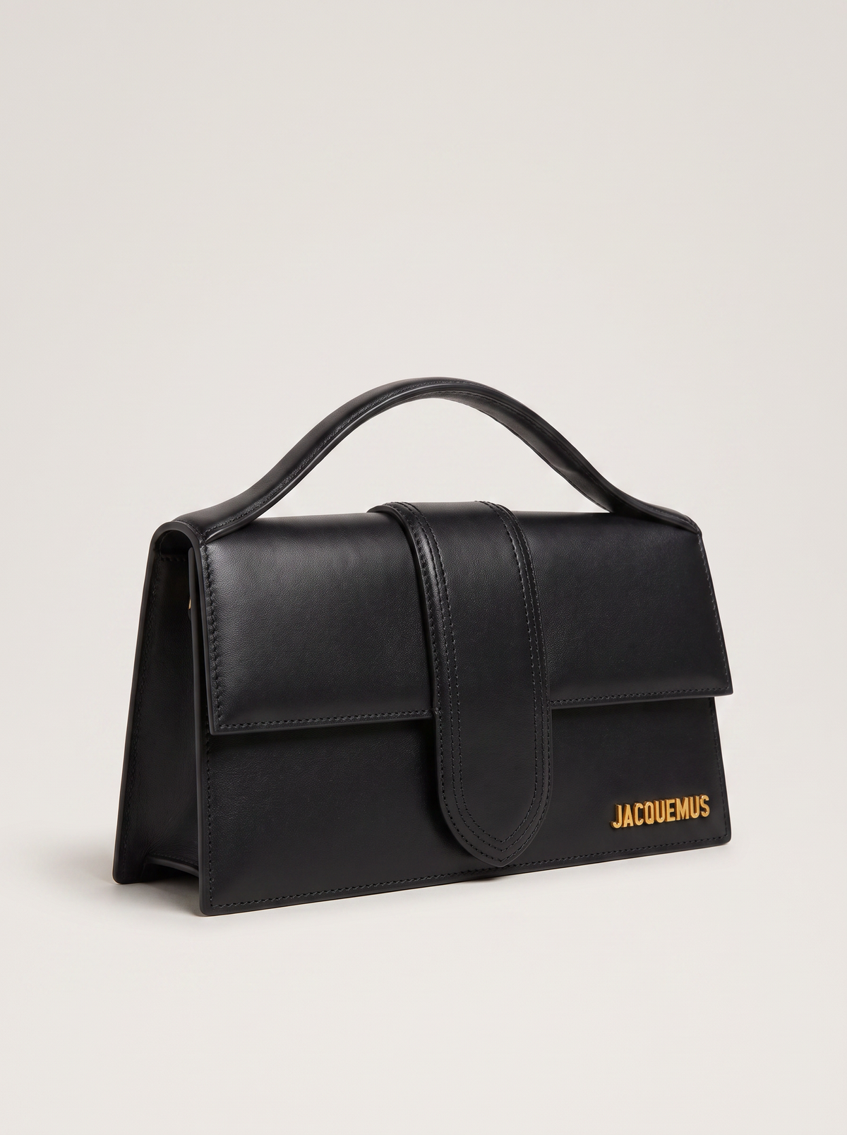 Jacquemus Le Grand Bambino bag, black leather, unused