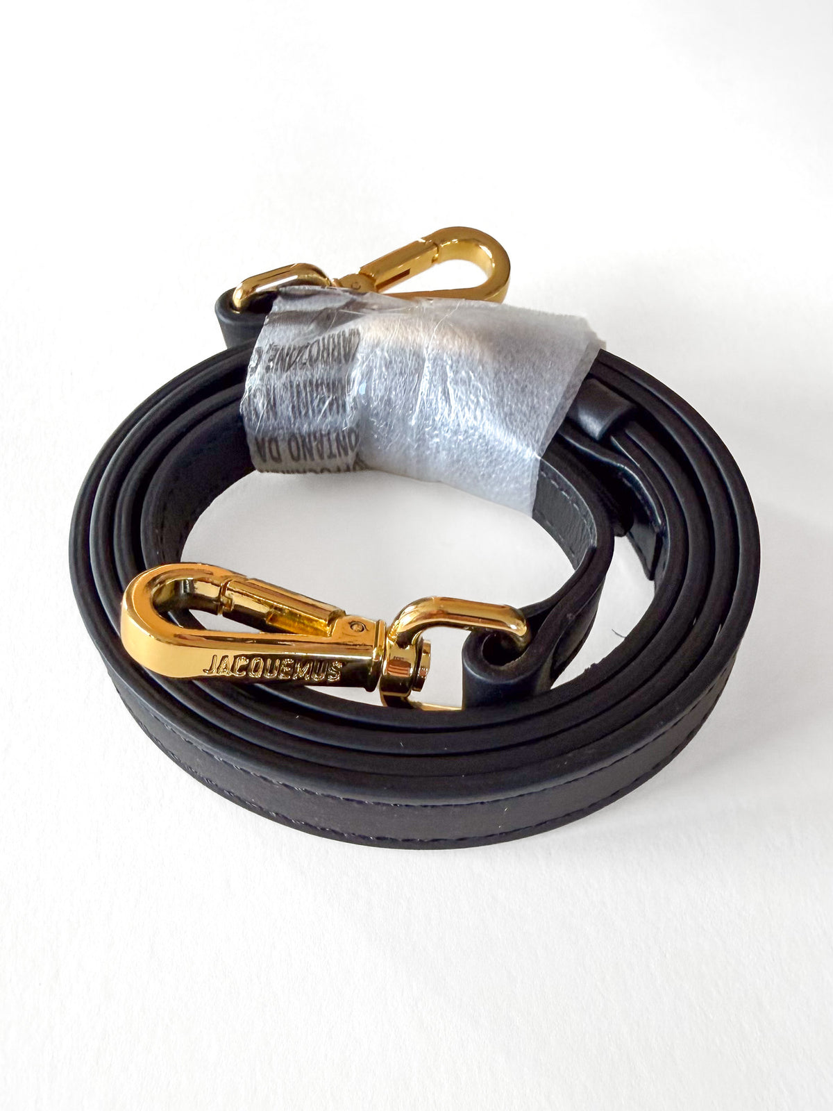 Jacquemus Le Grand Bambino bag, black leather, unused