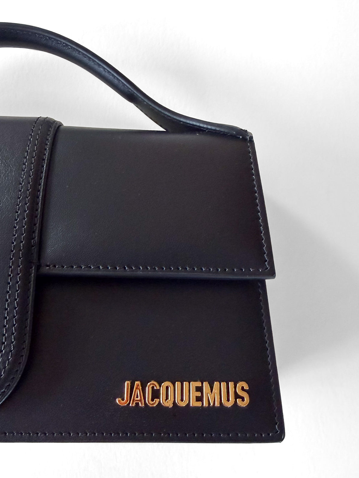 Jacquemus Le Grand Bambino bag, black leather, unused