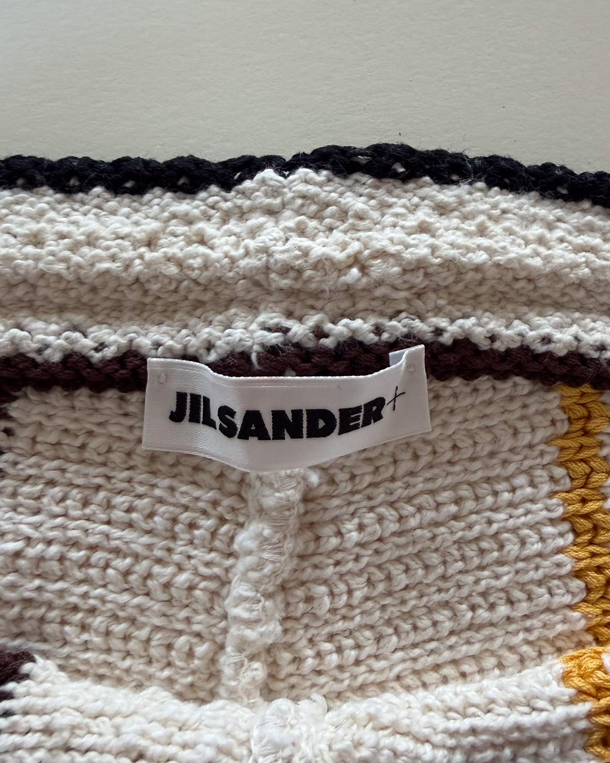 Szorty Jil Sander+ ok. 2021, szydełko, paski, rozmiar 34