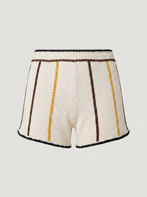 Jil Sander+ shorts ca. 2021 – crochet, stripes, size 34