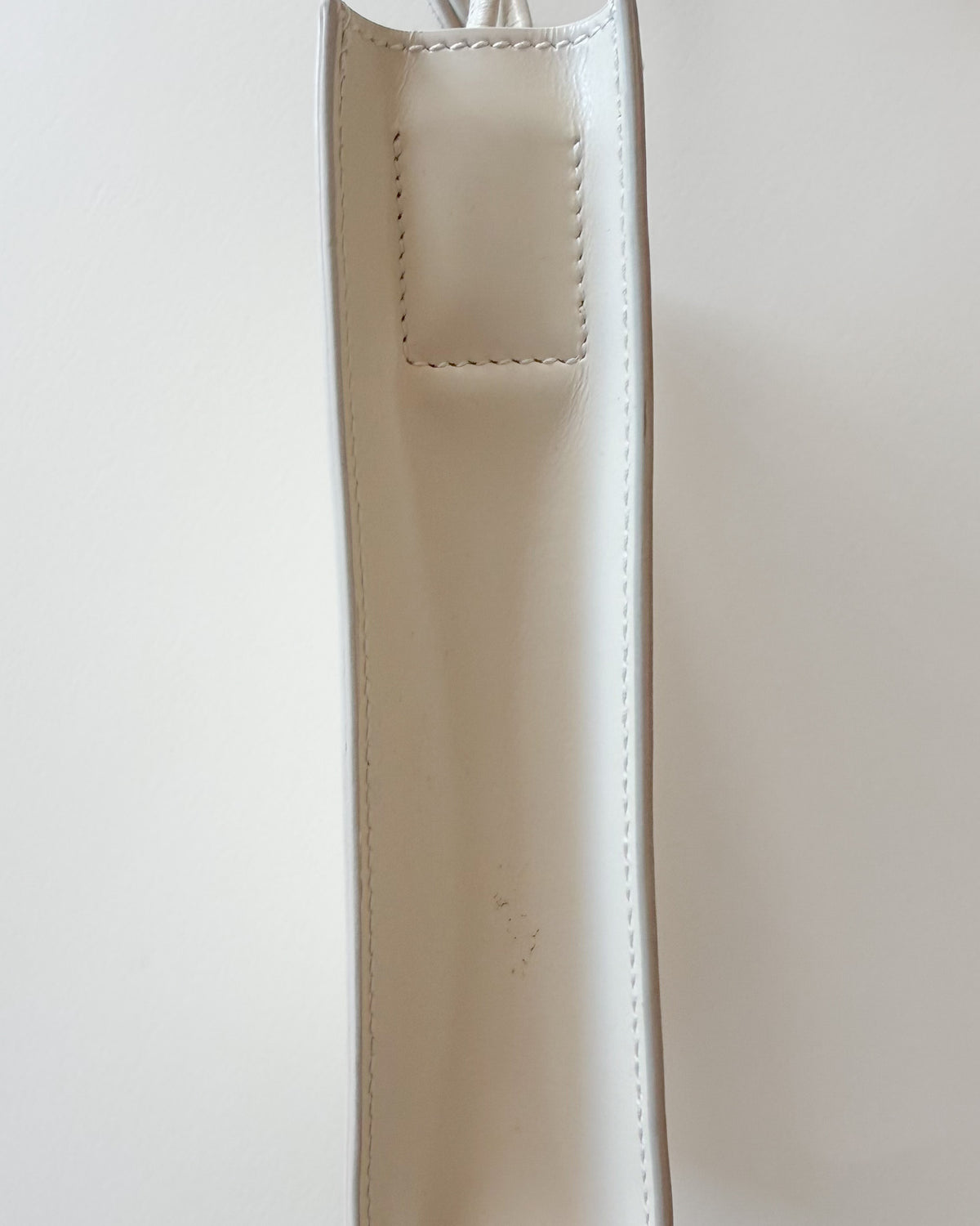 Torebka Jil Sander Tangle Small – biała skóra, wiązany pasek