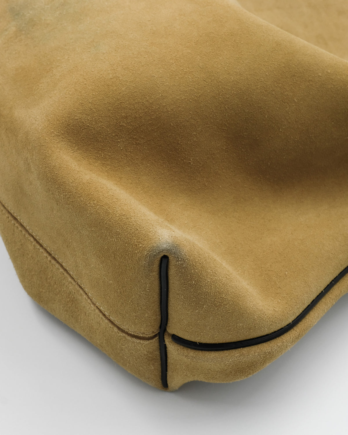 Sac Loewe Flamenco Knot hobo, daim camel