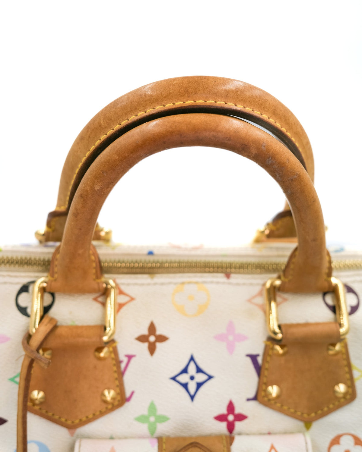 Louis Vuitton x Takashi Murakami Speedy 30 Multicolore White Monogram Louis Vuitton