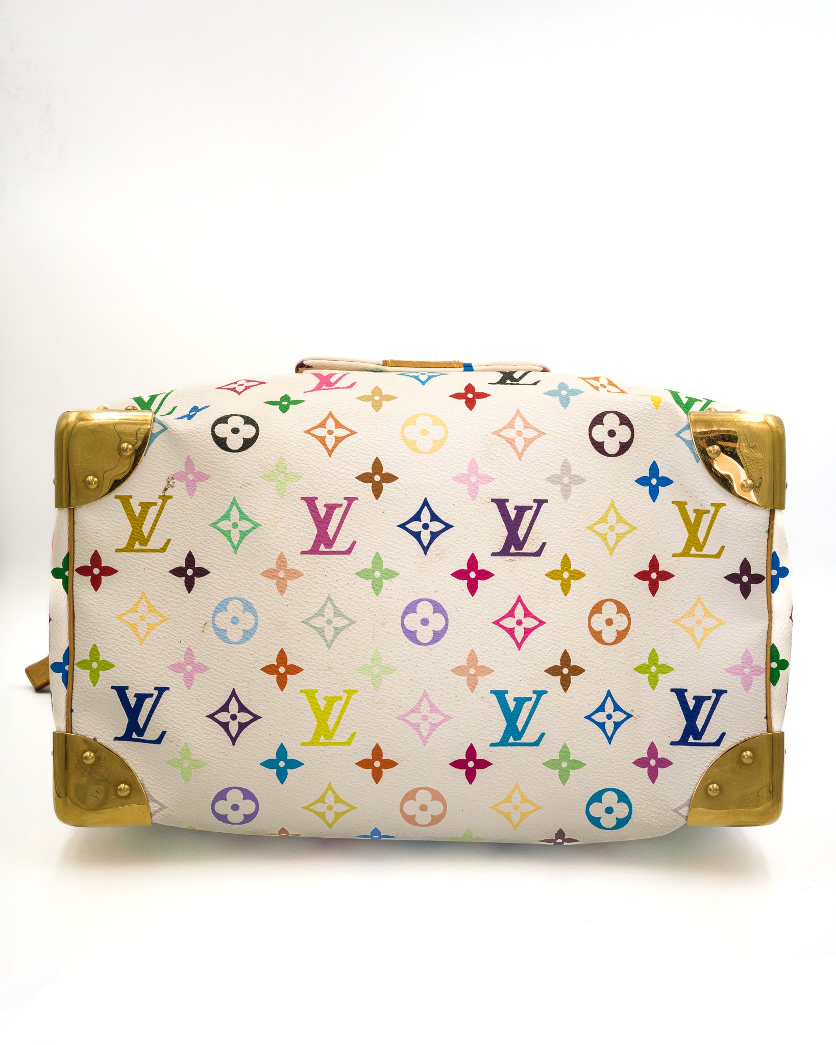 Louis Vuitton x Takashi Murakami Speedy 30 Multicolore White Monogram
