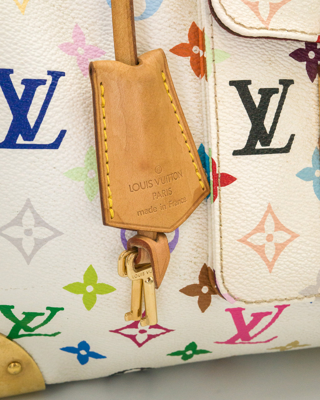 Louis Vuitton x Takashi Murakami Speedy 30 Multicolore White Monogram