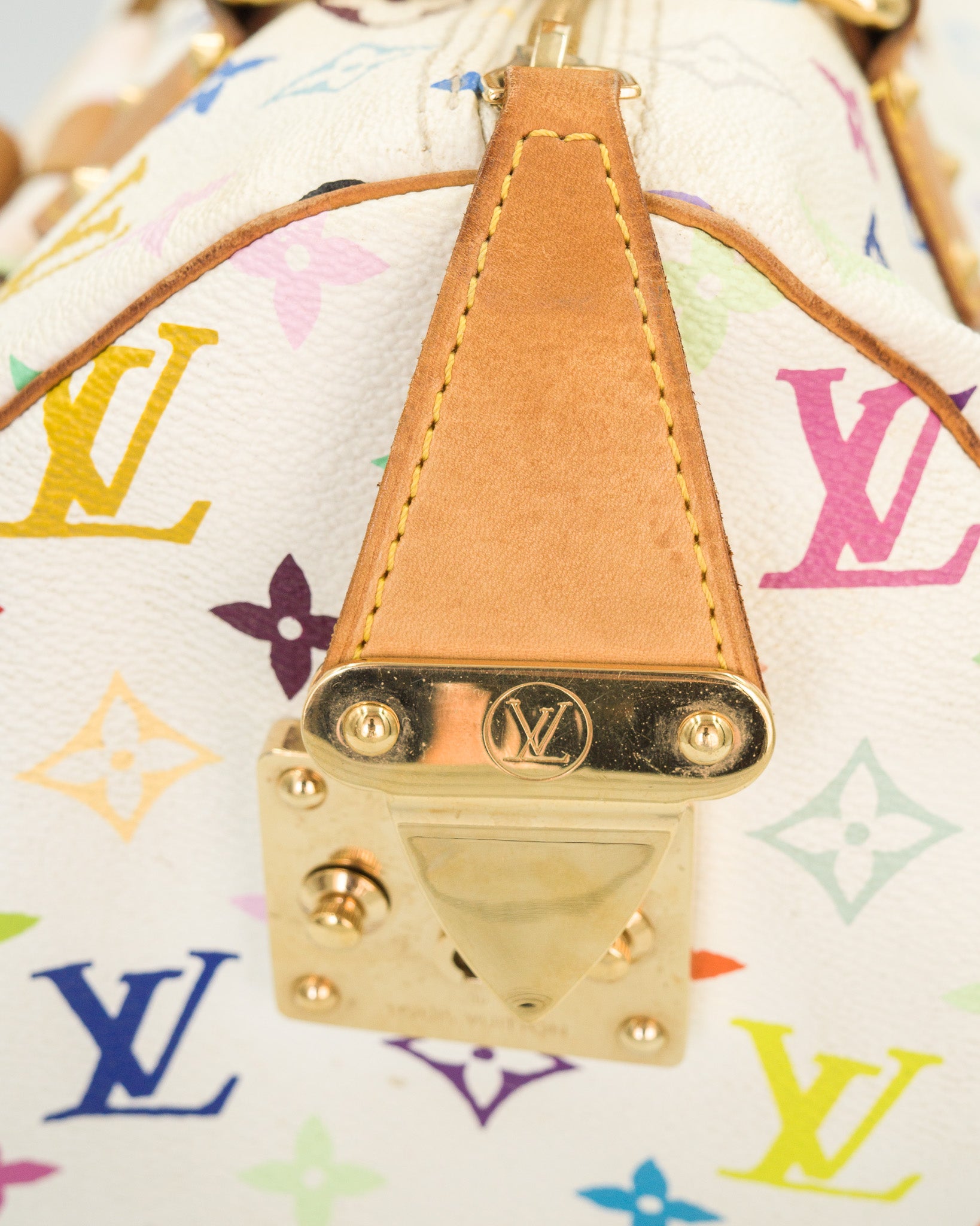 Louis Vuitton x Takashi Murakami Speedy 30 Multicolore White Monogram