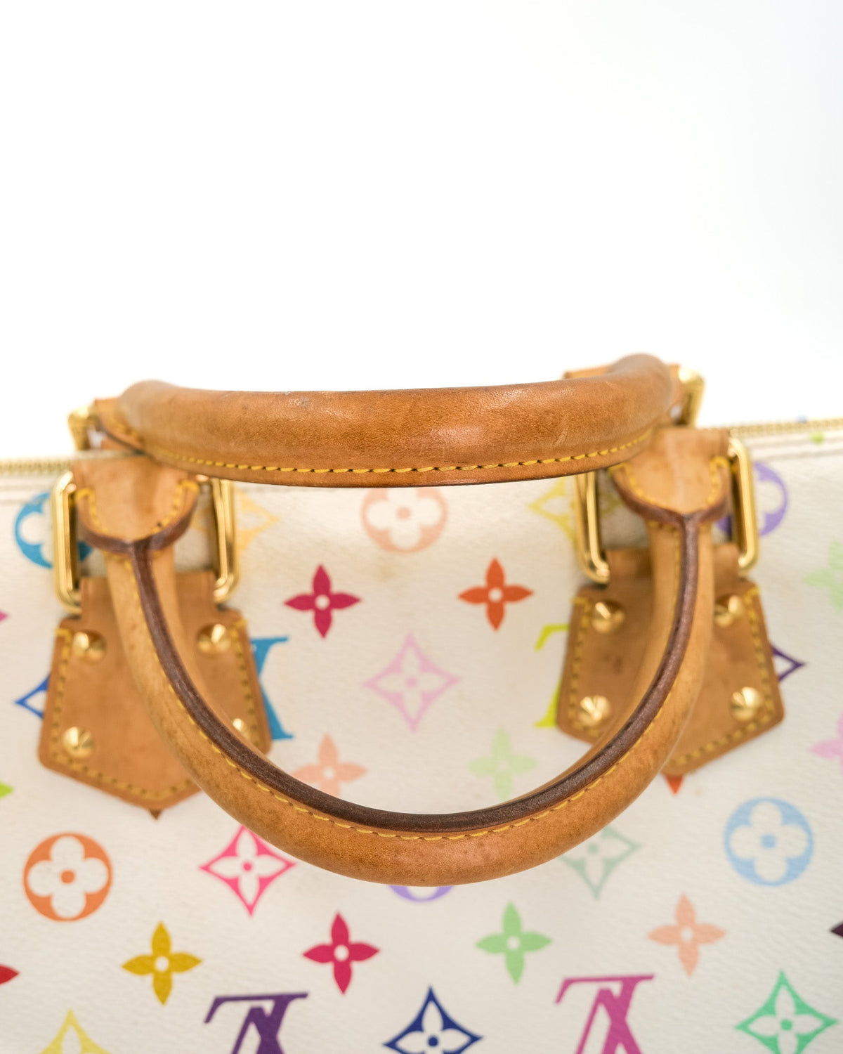 Louis Vuitton x Takashi Murakami Speedy 30 Multicolore White Monogram Louis Vuitton