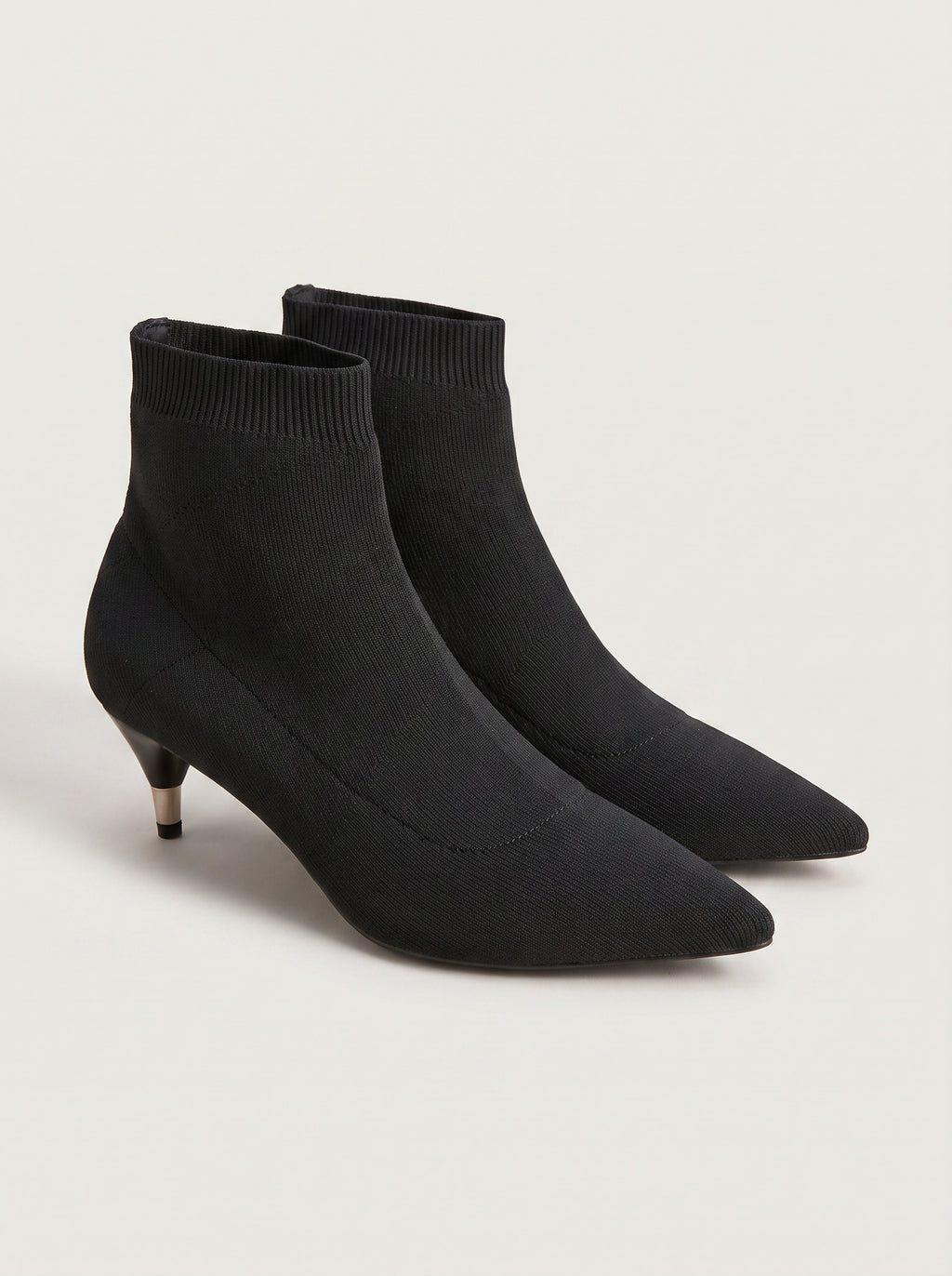 Prada stretch knit nylon ankle boots, black, size 38