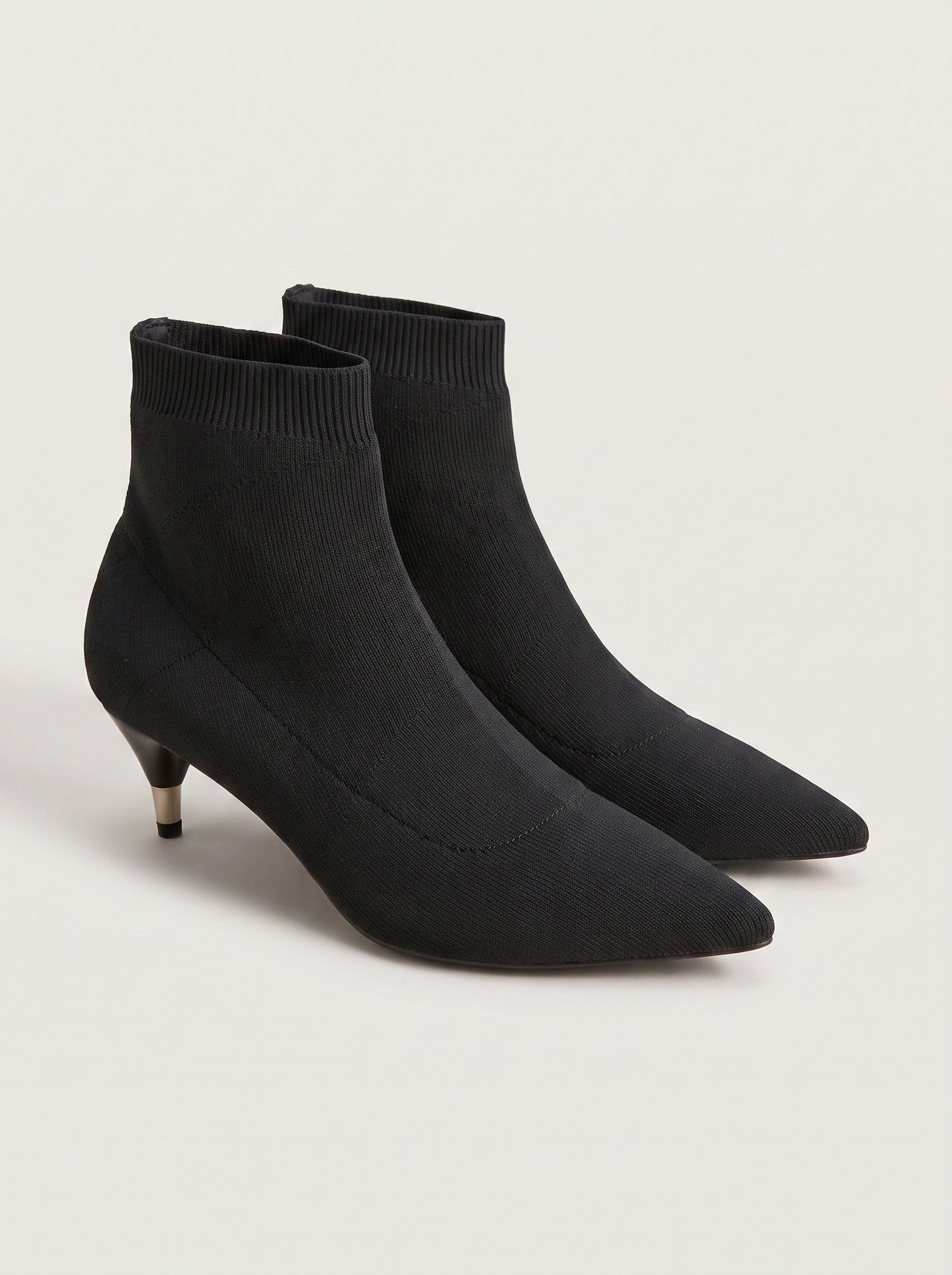 Prada stretch knit nylon ankle boots, black, size 38