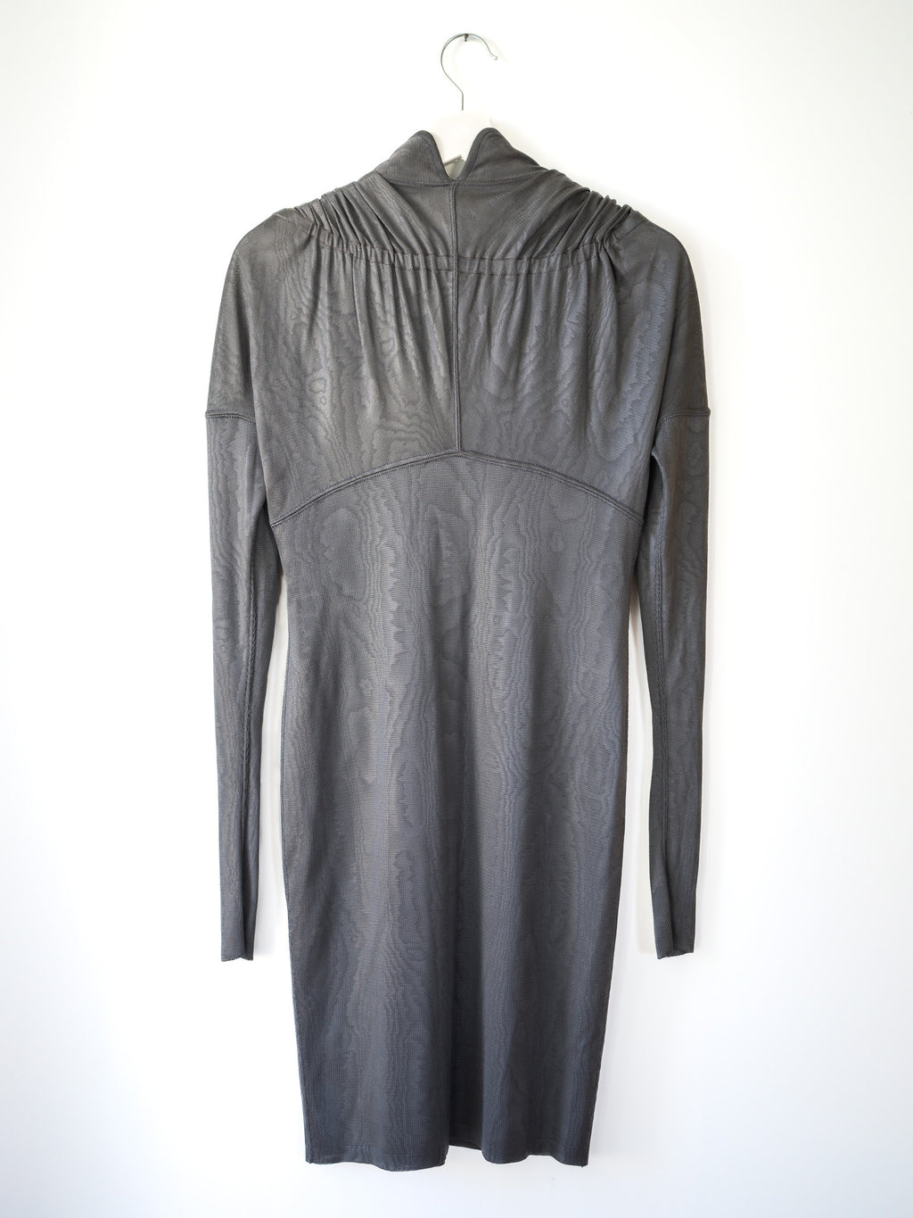 Alaïa srebrna sukienka vintage AW1986 M