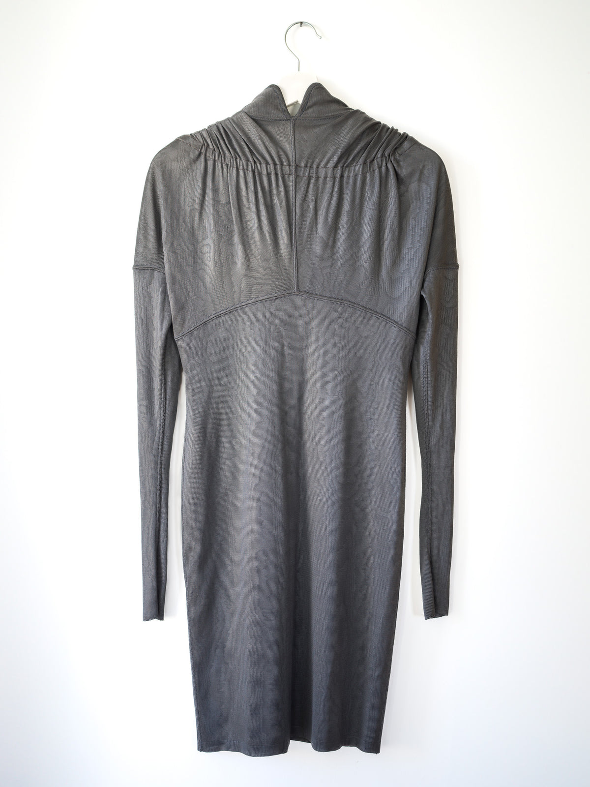 Alaïa srebrna sukienka vintage AW1986 M