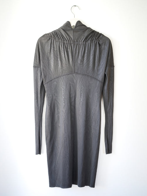 Alaïa srebrna sukienka vintage AW1986 M