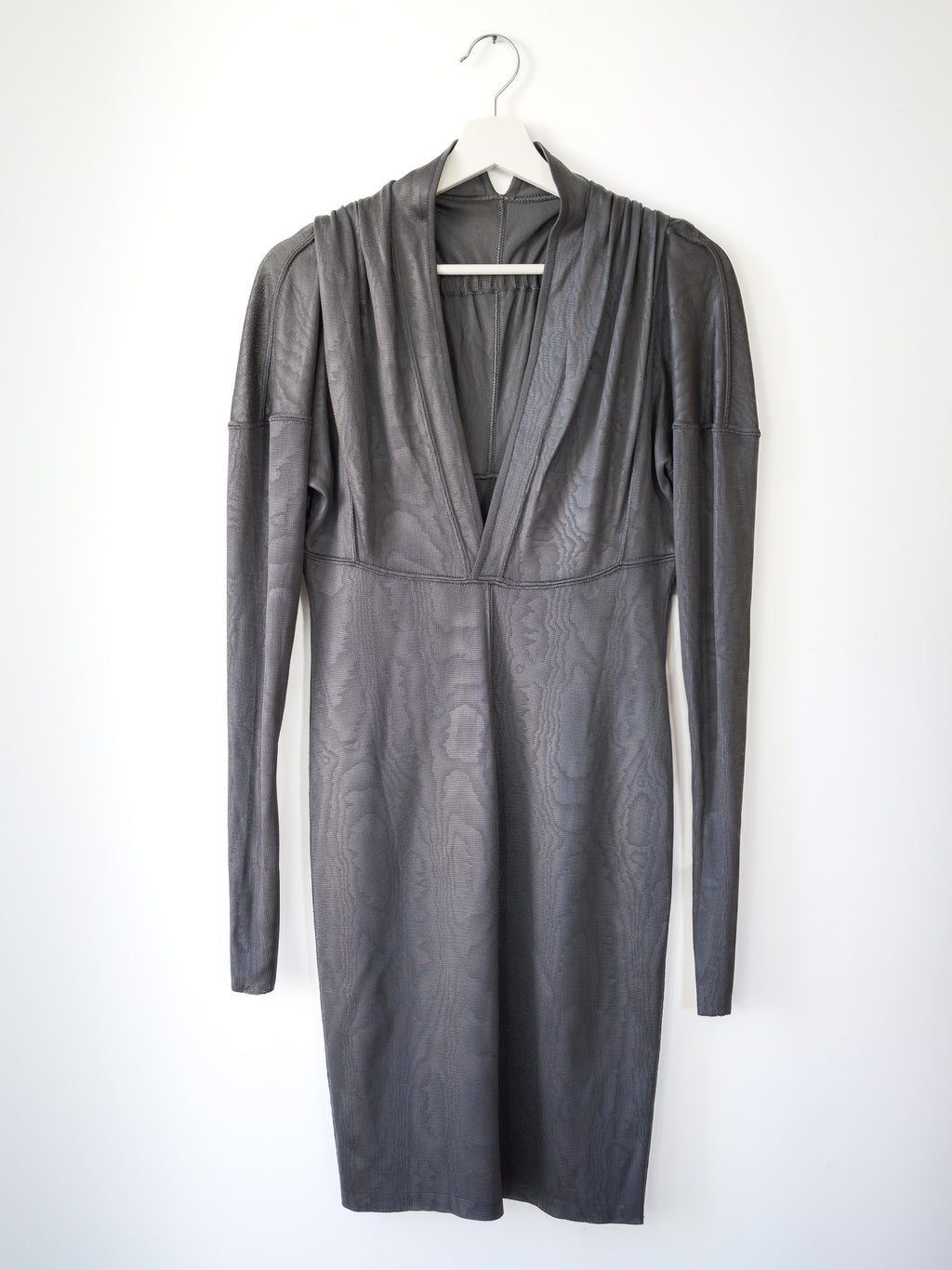 Alaïa srebrna sukienka vintage AW1986 M