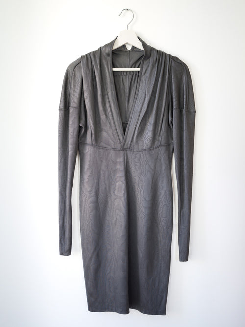 Alaïa srebrna sukienka vintage AW1986 M