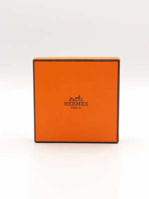 Hermès Clic H gold bracelet in Electric Blue