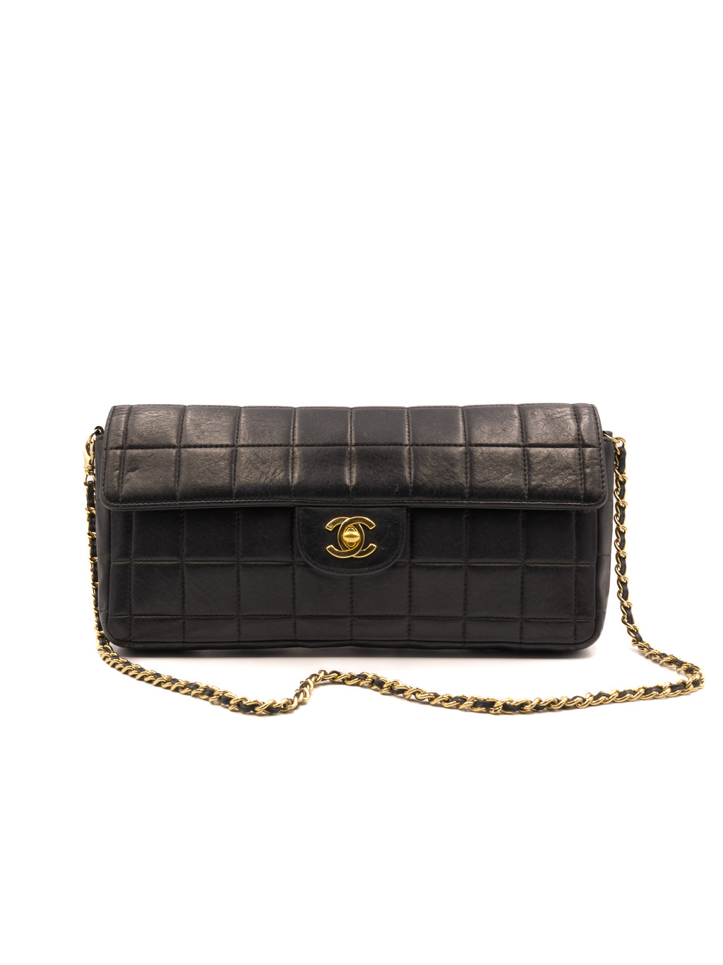 Chanel East West Cholocate Bar Bag